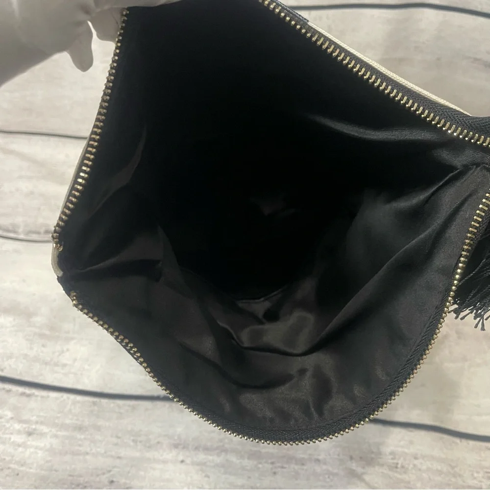 SUMMER & ROSE CANVAS FOLD OVER CLUTCH NWOT